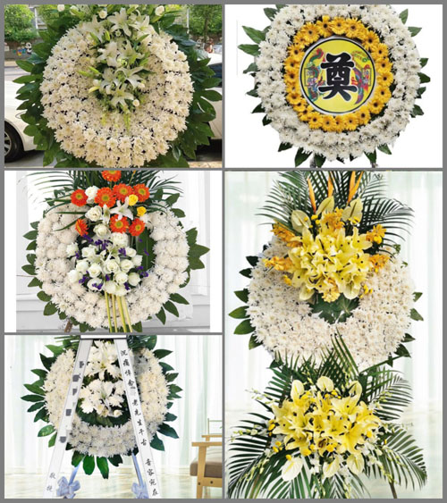 山西晋城沁水县中村镇白华村花圈速递